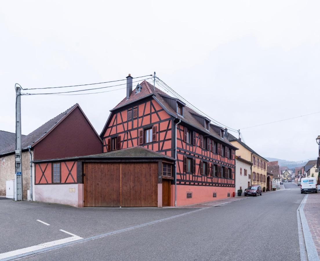 À l'Orée des Vignes, Gîte classé 3 étoiles au centre de la Route des vins d'Alsace Orschwiller Exterior foto